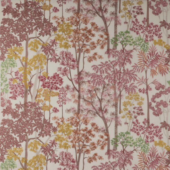 Kingswood Embroidery Fabric - Red swatch