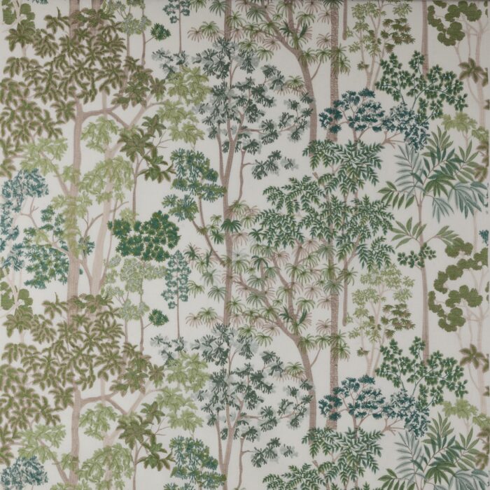 Kingswood Embroidery Fabric - Green swatch