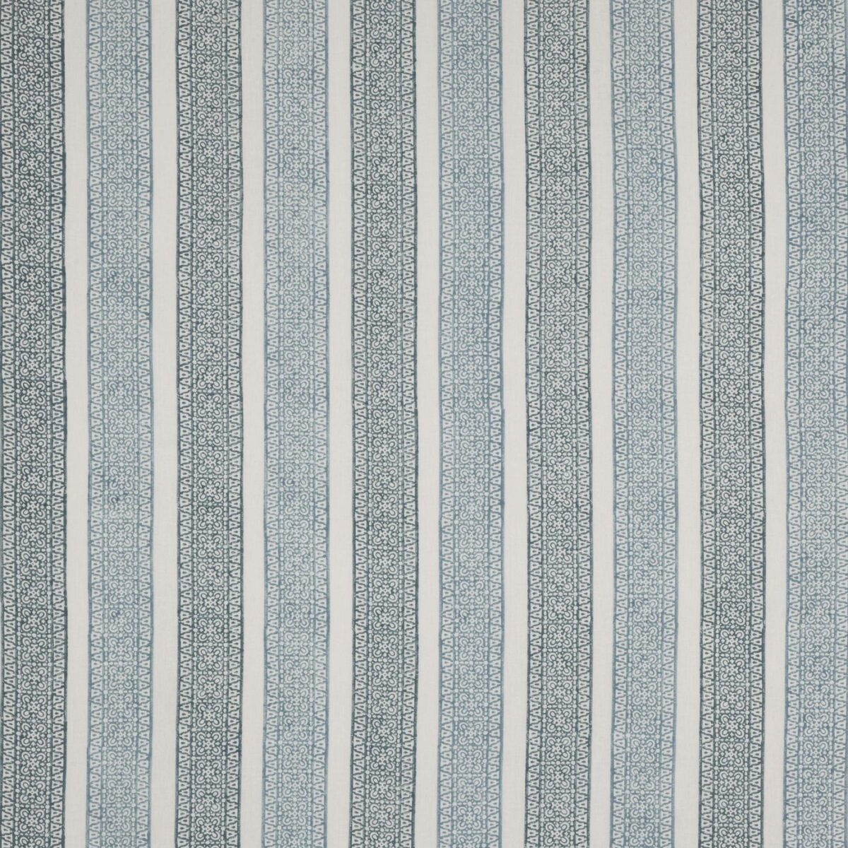 Hester Fabric - Slate Blue by blue striped linen fabric from Jane Churchill