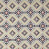 multicolour geometric embroideried fabric from Jane Churchill
