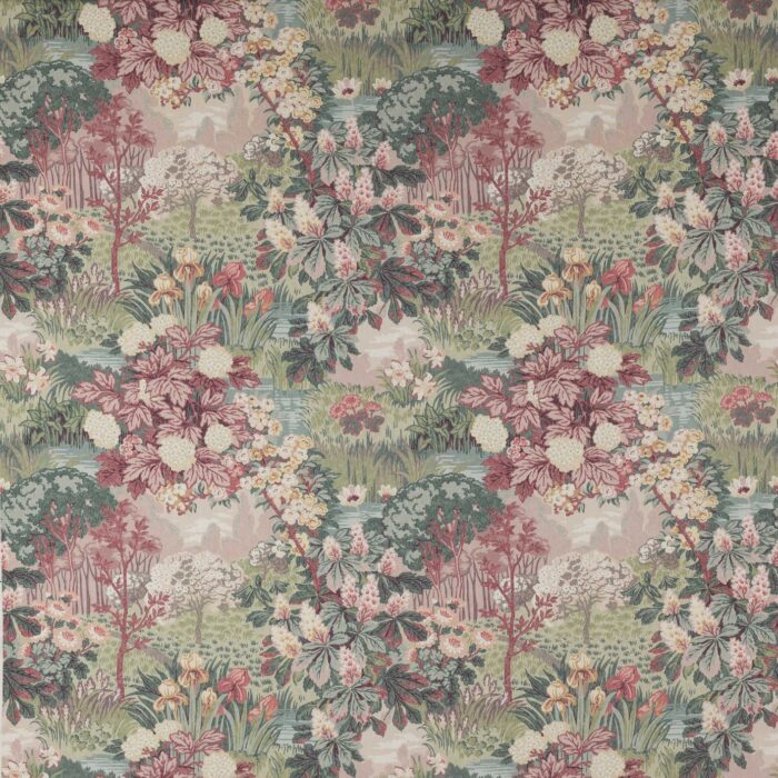 Greenway Fabric - Red / Green swatch
