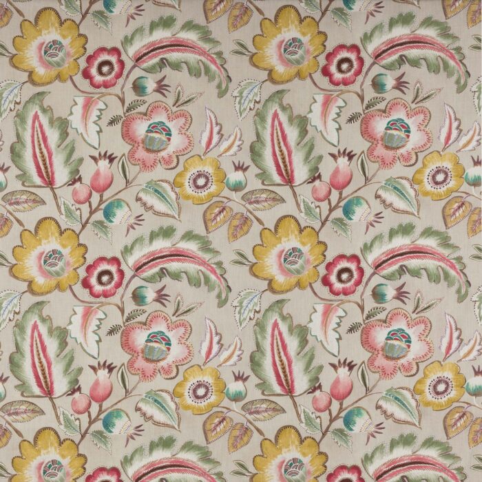 Piper Fabric - Pink / Green swatch