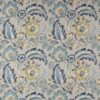 blue botanical cotton fabric from Jane Churchill