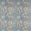 blue botanical cotton fabric from Jane Churchill
