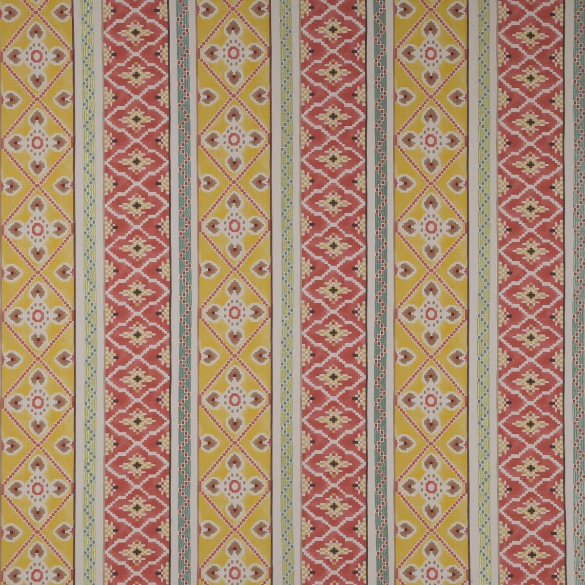 red contemporary embroideried fabric from Jane Churchill