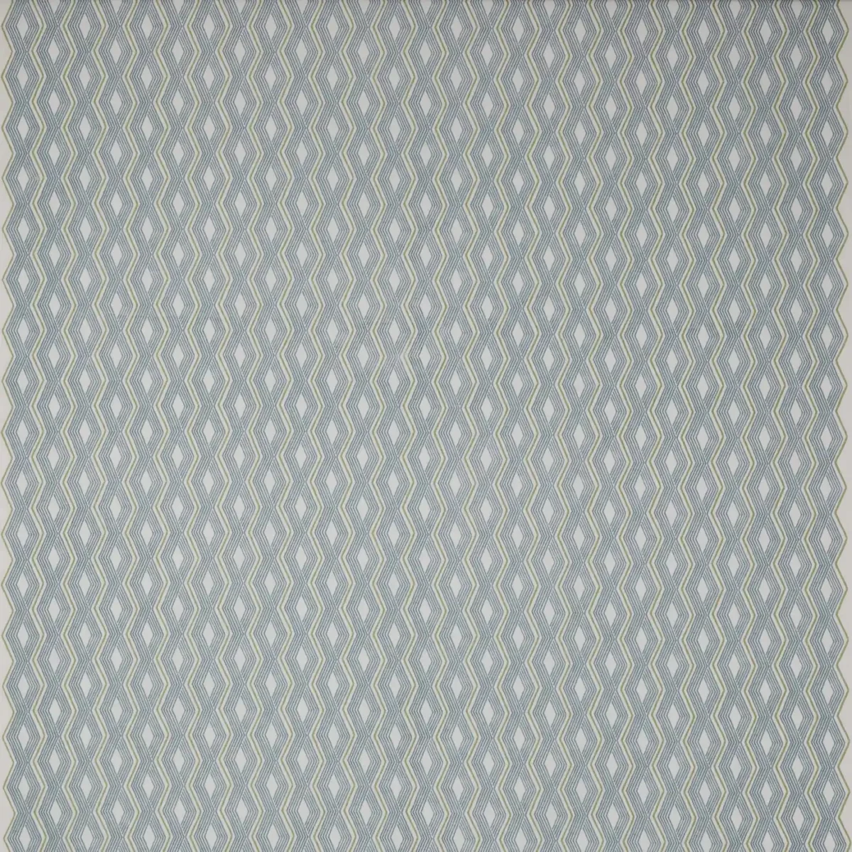 Pemba Fabric - Slate Blue by blue contemporary cotton fabric from Jane Churchill