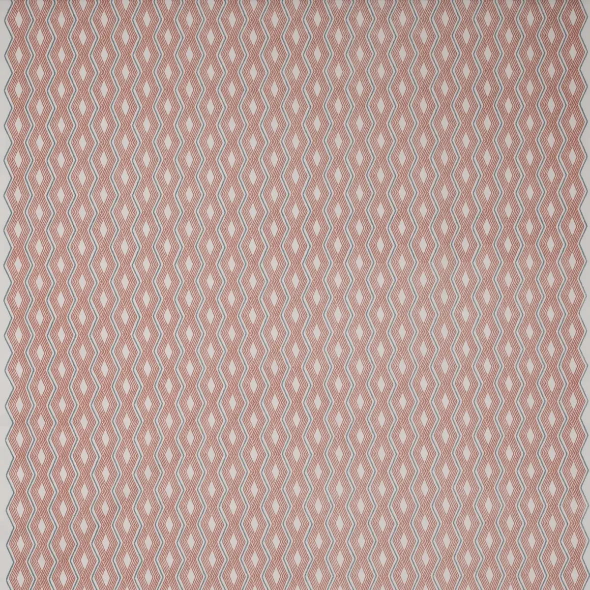 Pemba Fabric - Red by red contemporary cotton fabric from Jane Churchill