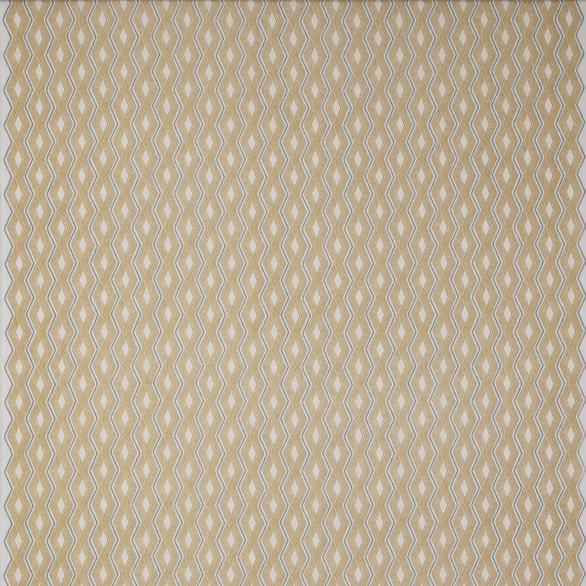 Pemba Fabric - Ochre by yellow contemporary cotton fabric from Jane Churchill