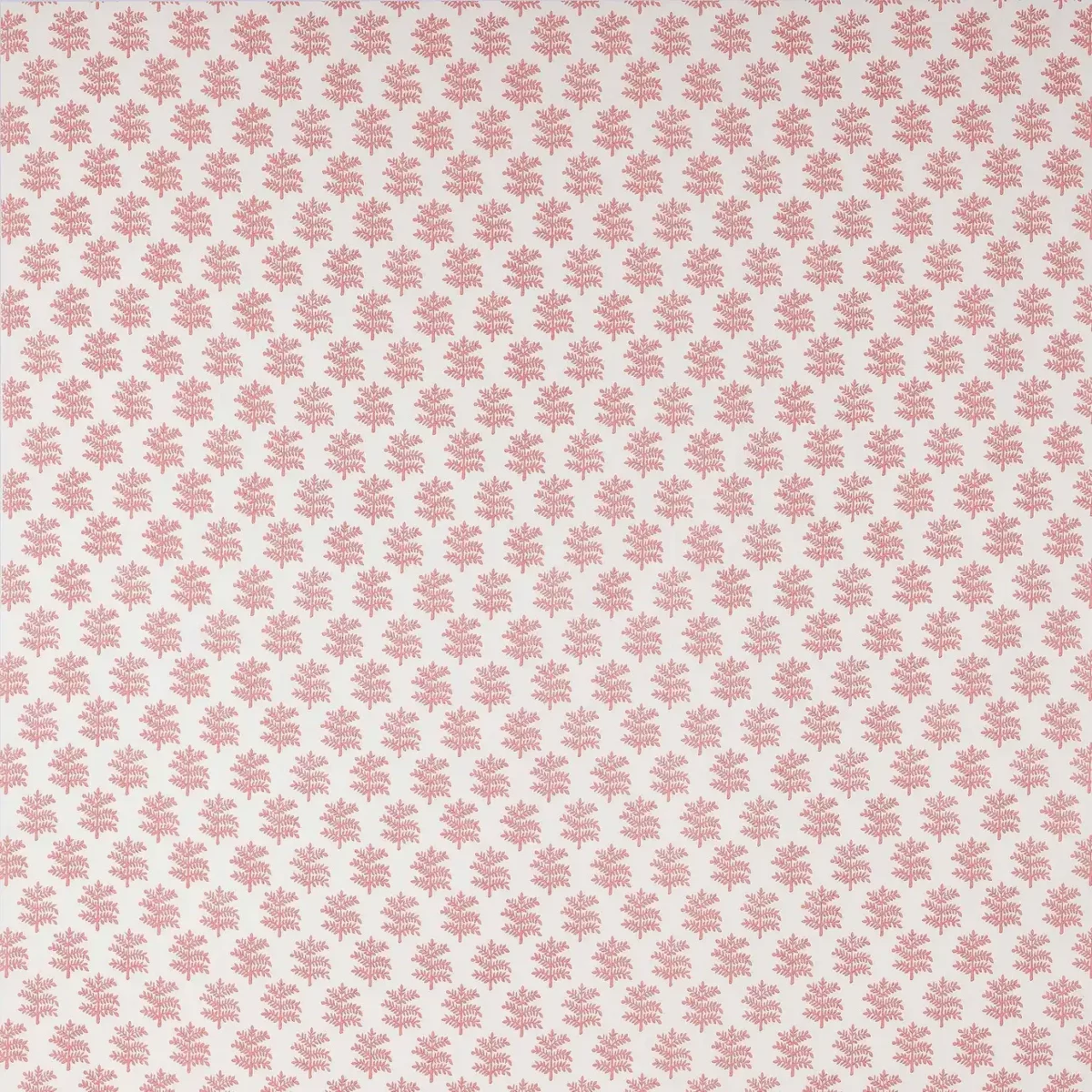Rowan Fabric - Red by red botanical cotton fabric from Jane Churchill