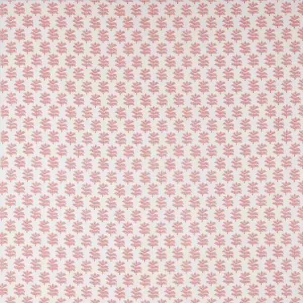 red botanical cotton fabric from Jane Churchill