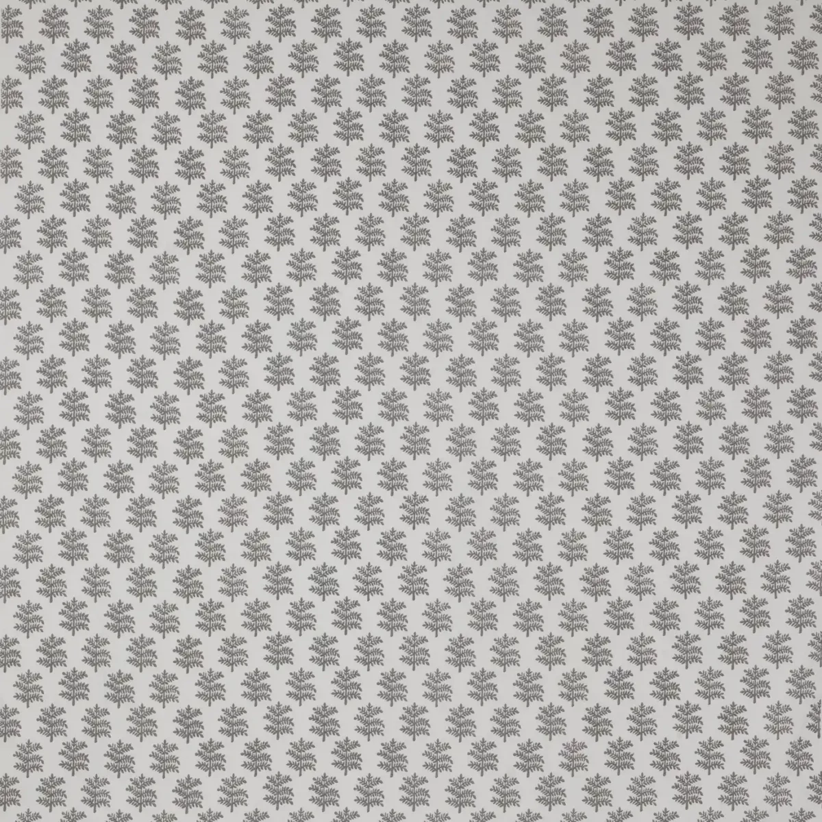 Rowan Fabric - Charcoal by black-grey botanical cotton fabric from Jane Churchill