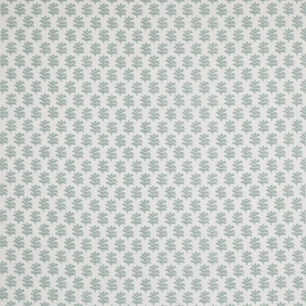 Rowan Fabric - Aqua by blue botanical cotton fabric from Jane Churchill