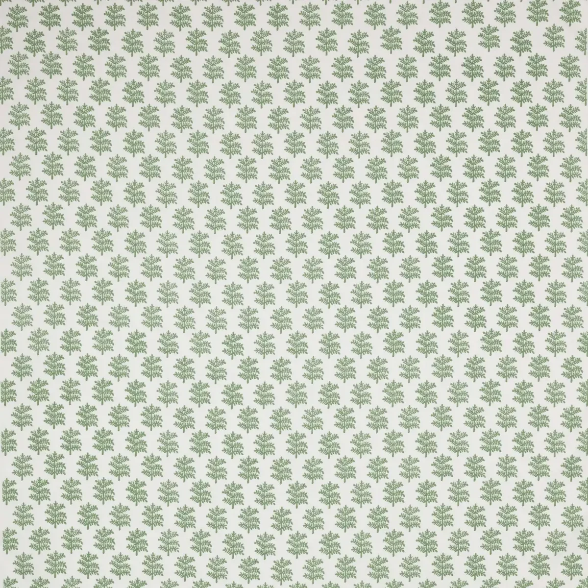 Rowan Fabric - Green by green botanical cotton fabric from Jane Churchill
