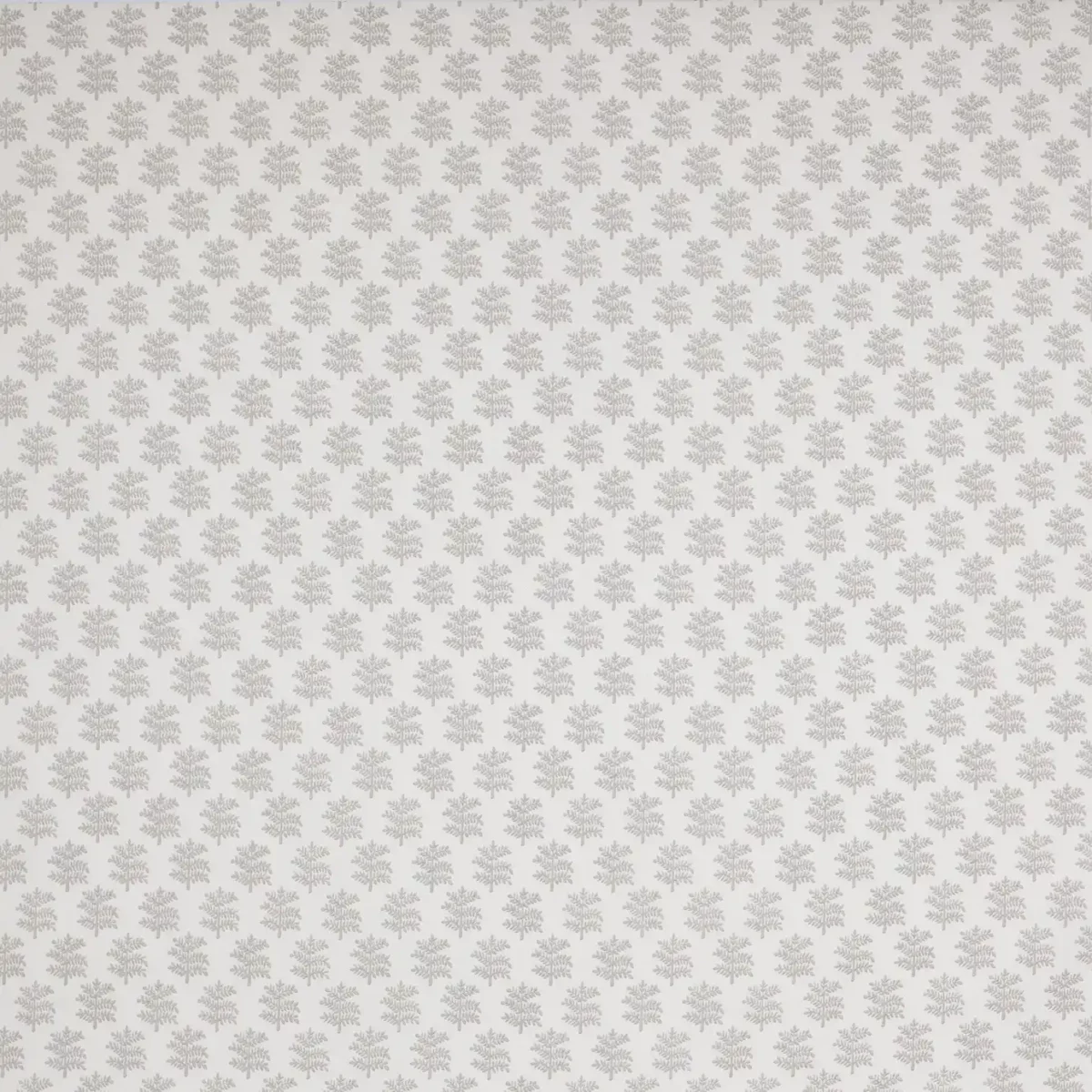 Rowan Fabric - Grey by black-grey botanical cotton fabric from Jane Churchill
