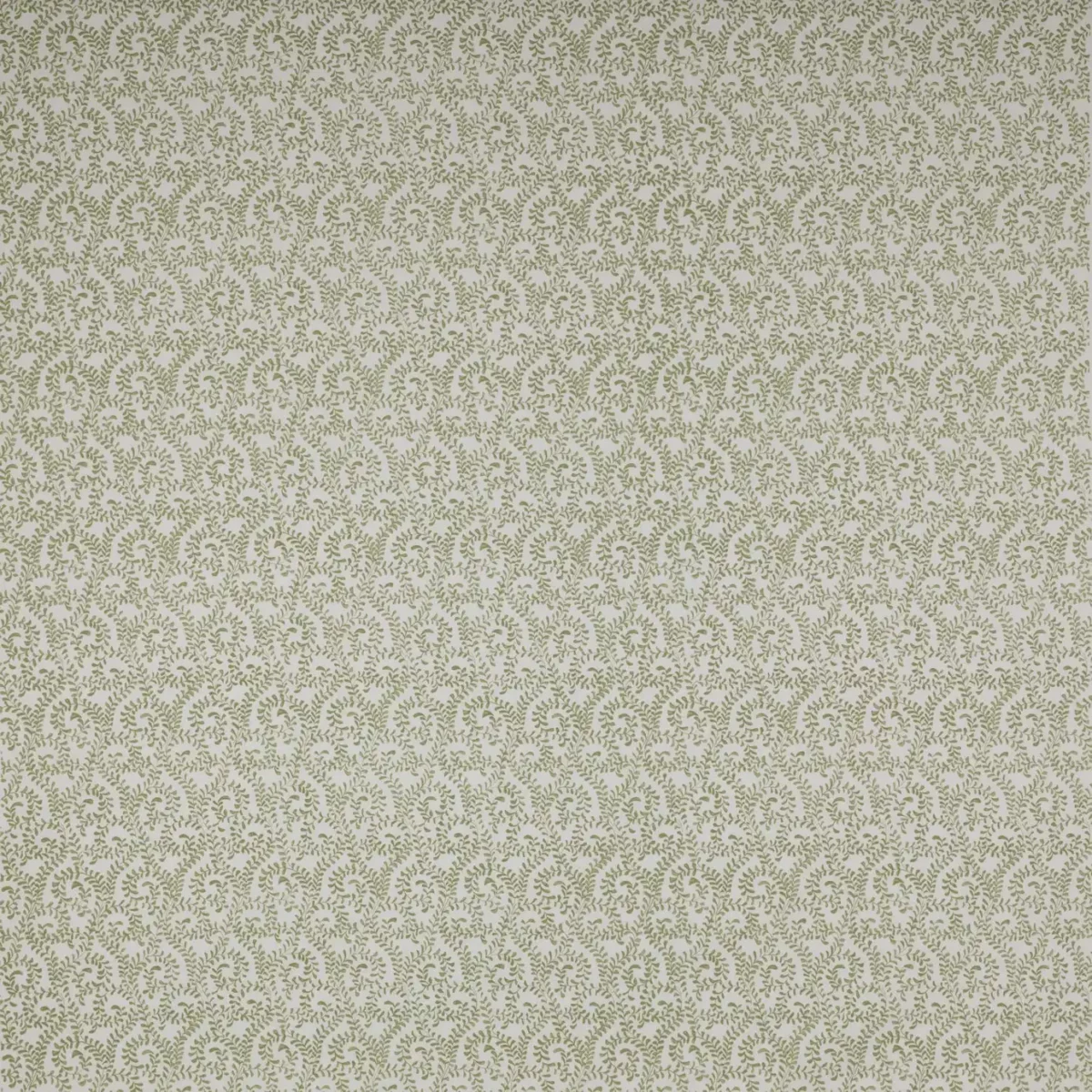 Millie Fabric - Green by green botanical cotton fabric from Jane Churchill