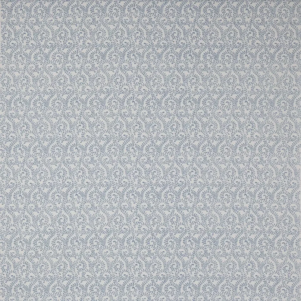 Millie Fabric - Soft Blue by blue botanical cotton fabric from Jane Churchill