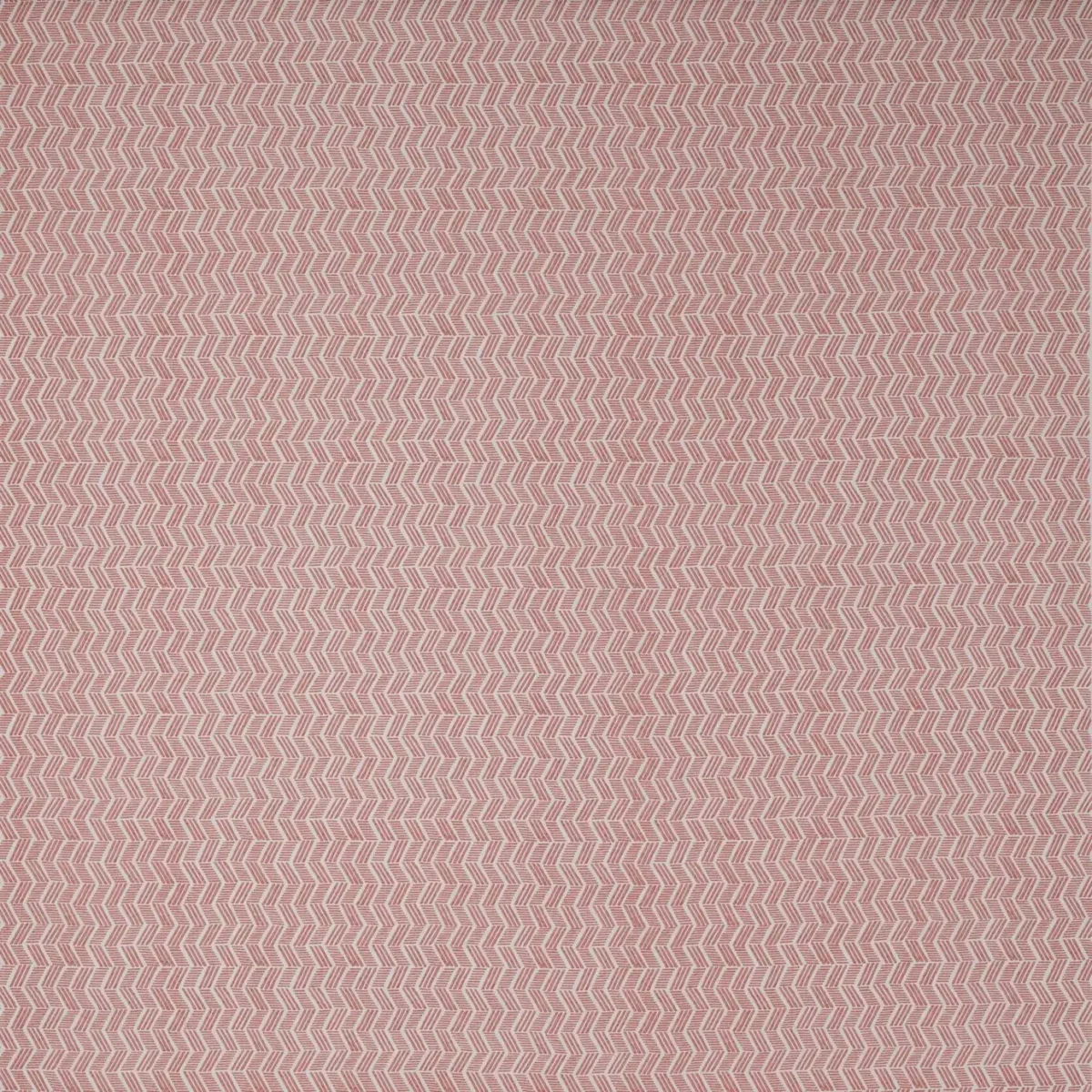 Kip Fabric - Soft Red by red geometric cotton fabric from Jane Churchill