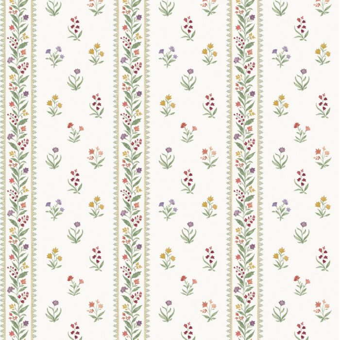 Petit Dapuri Fabric - Sage /  Coral – Sage / Coral swatch