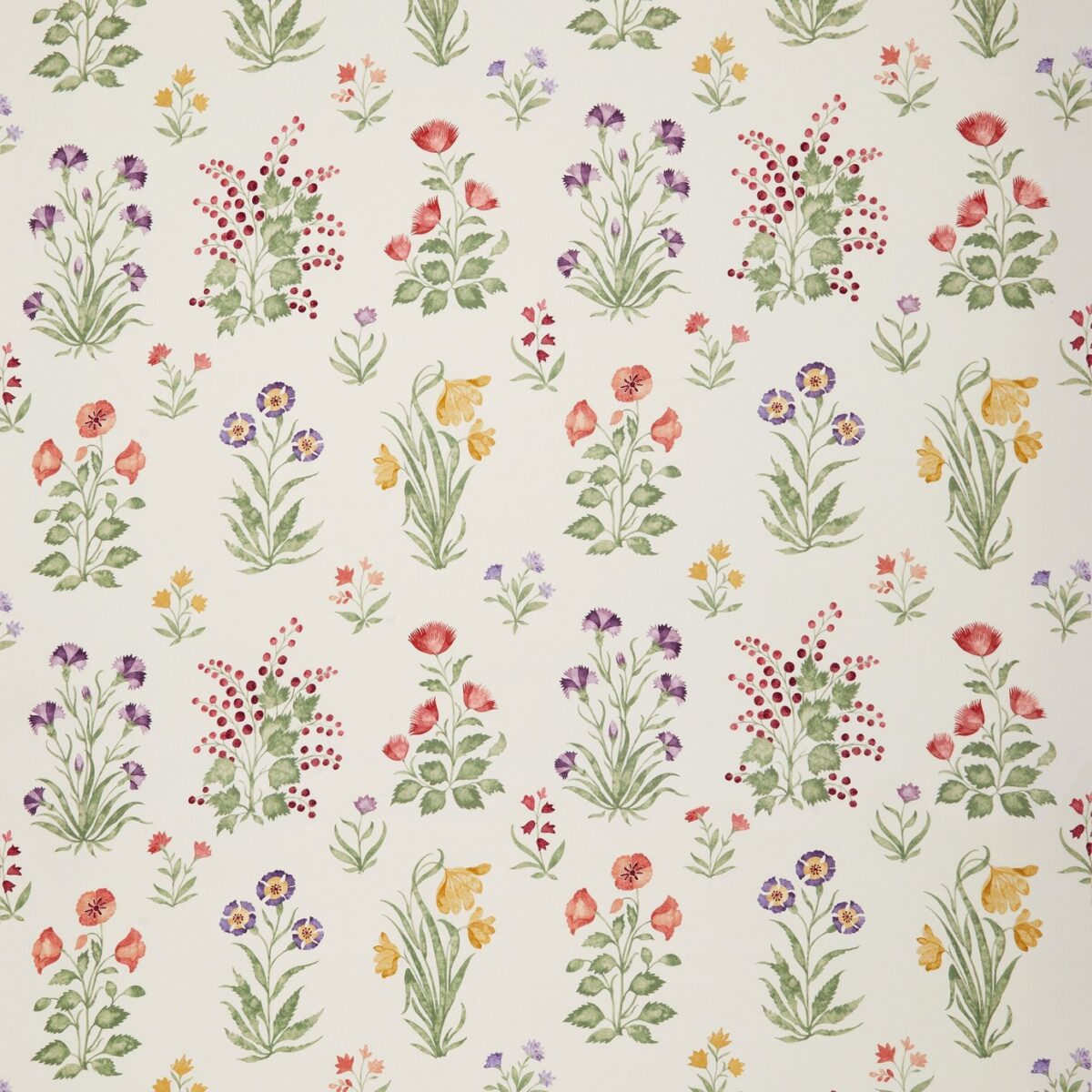 green botanical printed fabric from Nina Campbell