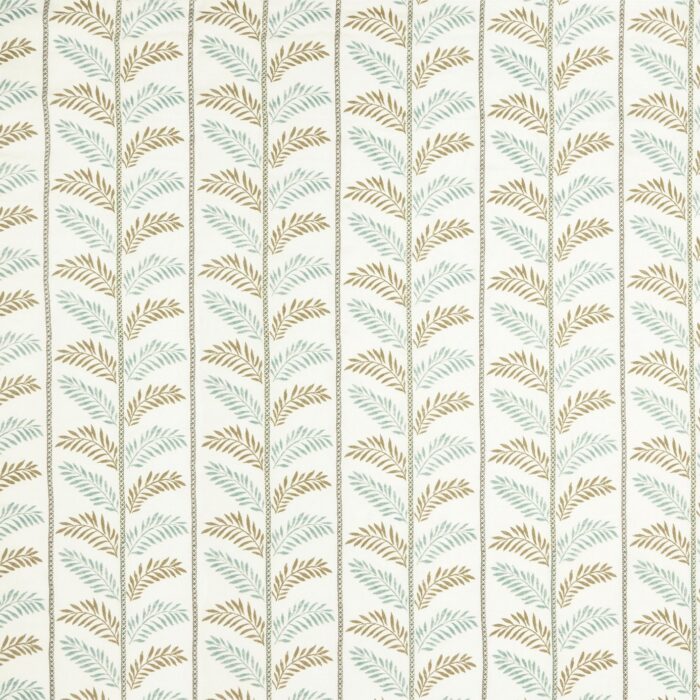 Plumier Fabric - Aqua / Beige swatch