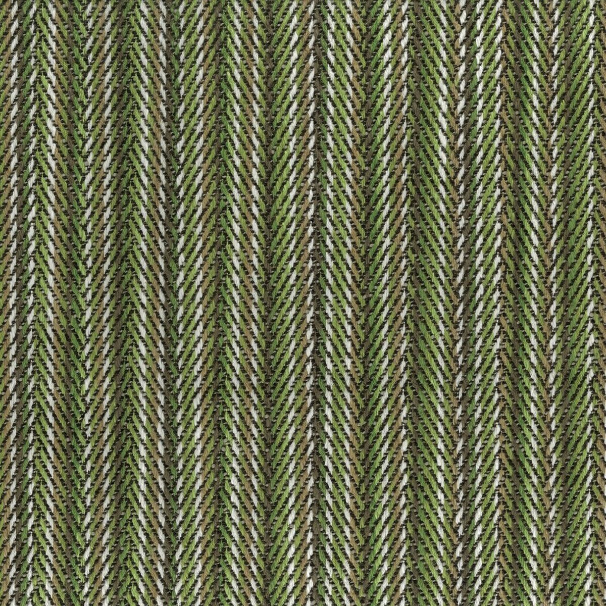 Balaine Fabric - Green / Taupe by green striped woven fabric from Nina Campbell