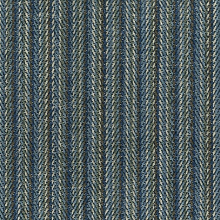 Balaine Fabric - Blue / Taupe swatch