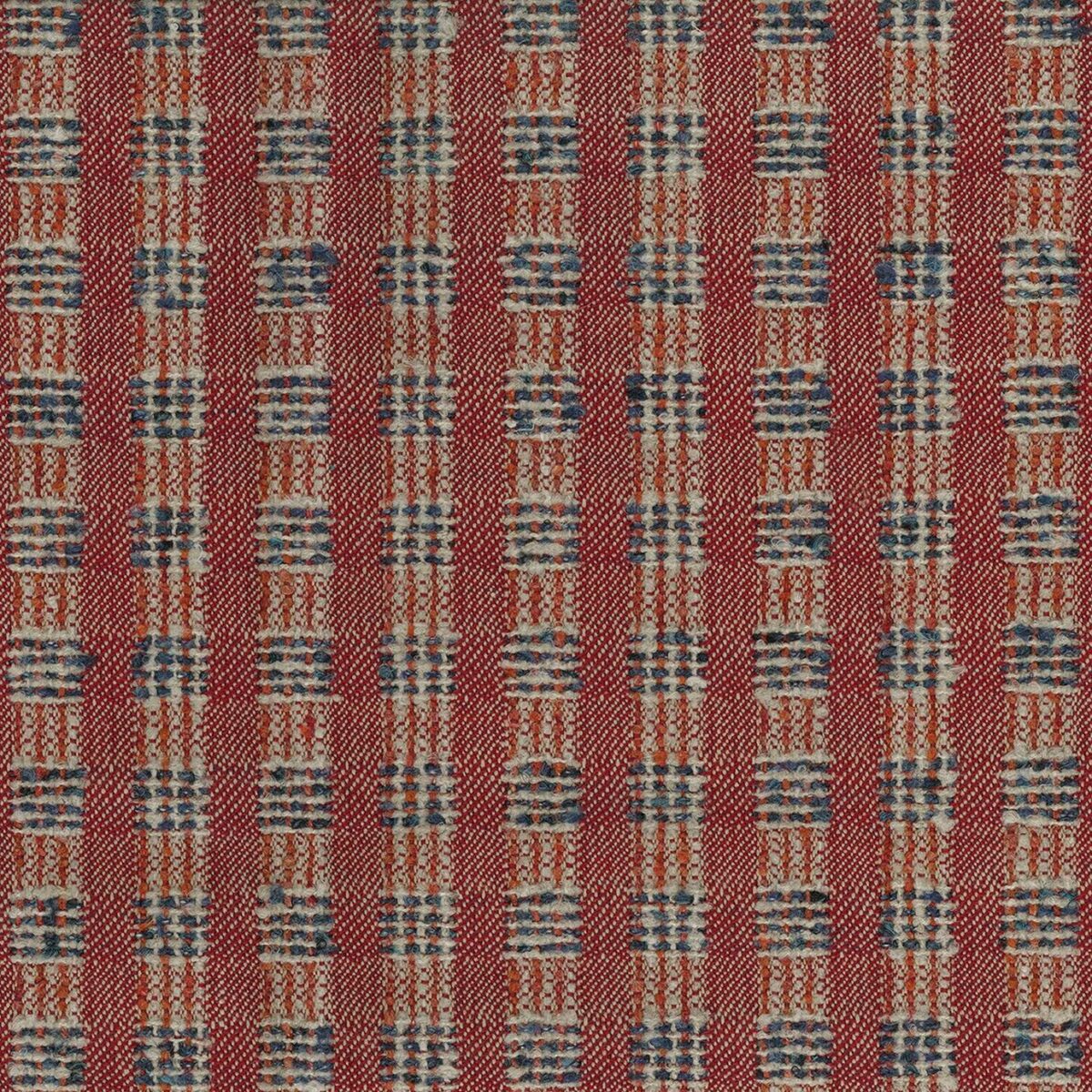 Aublet Fabric - Red / Blue by red checked woven fabric from Nina Campbell