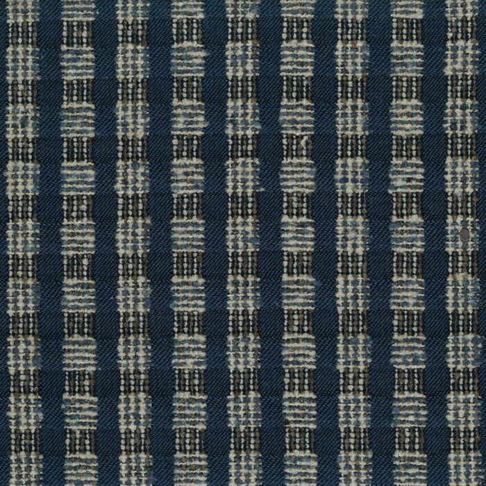 Aublet Fabric - Indigo / Ivory swatch