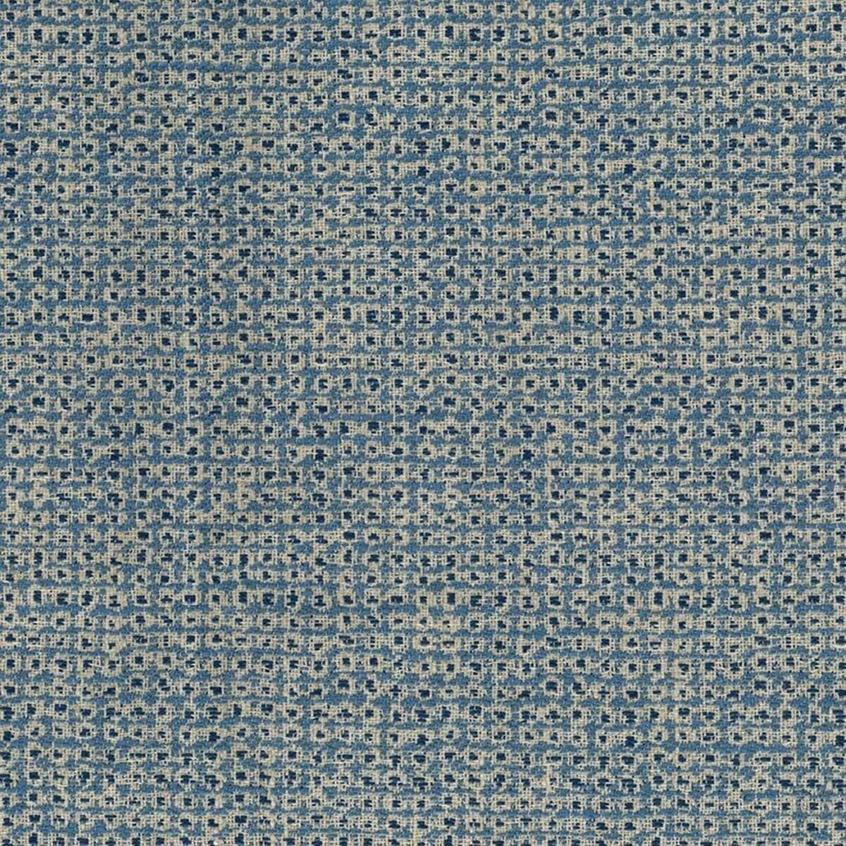 blue geometric woven fabric from Nina Campbell