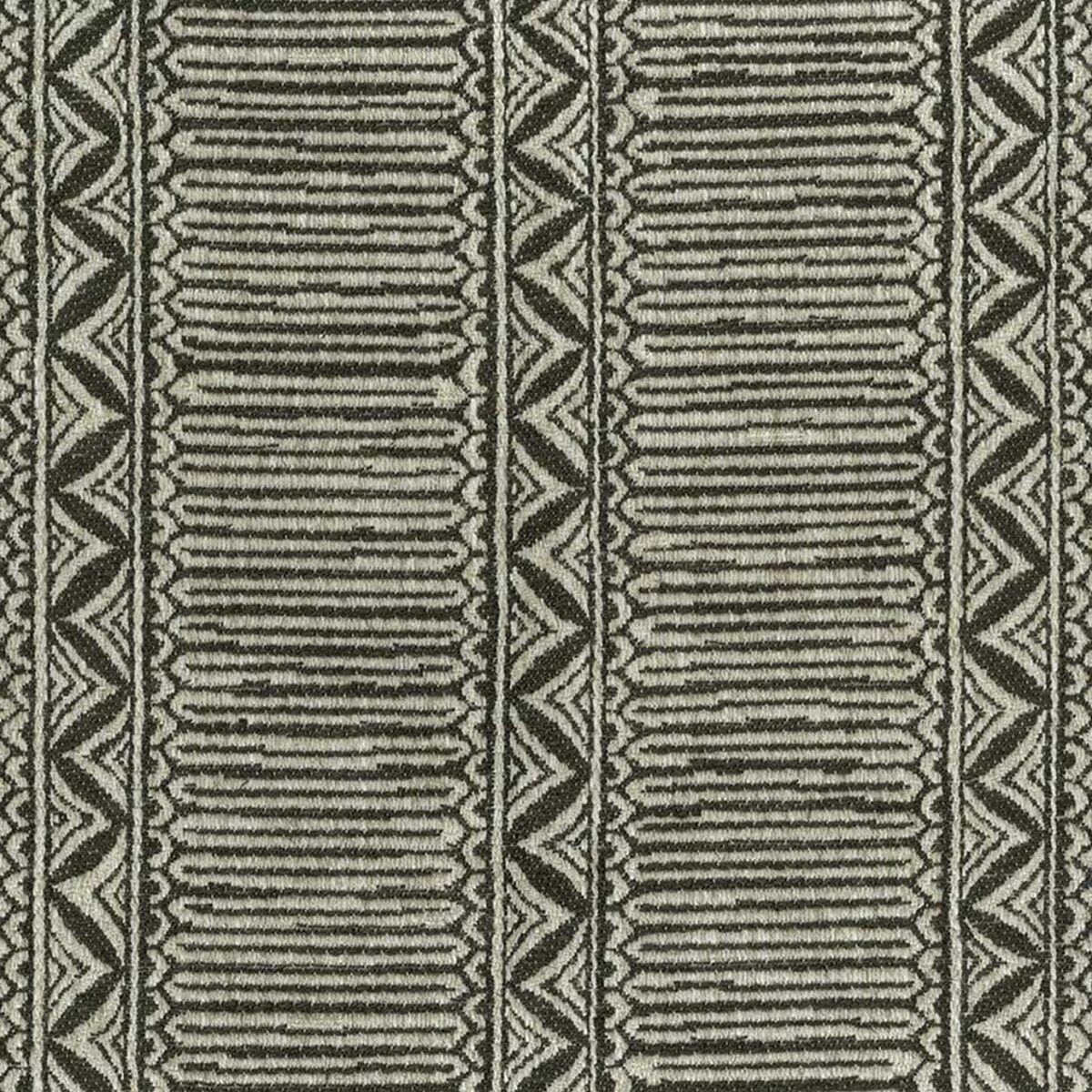 Bansuri Fabric - Bitter Chocolate by brown striped woven fabric from Nina Campbell