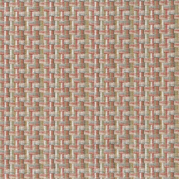 Garadi Fabric - Coral / Sage swatch
