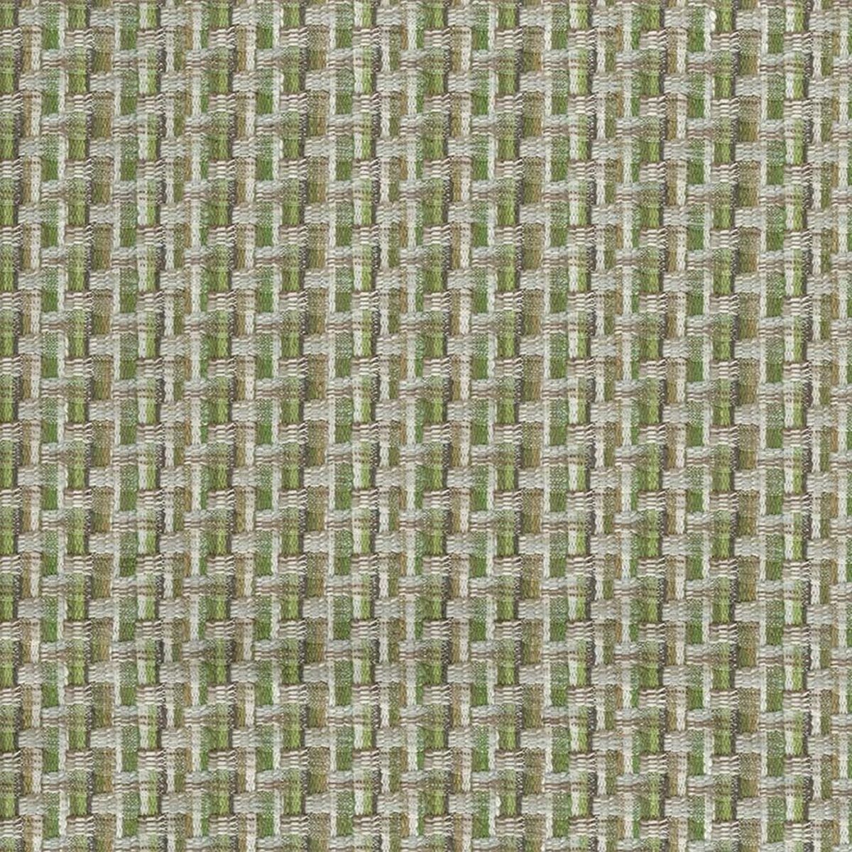 green geometric woven fabric from Nina Campbell