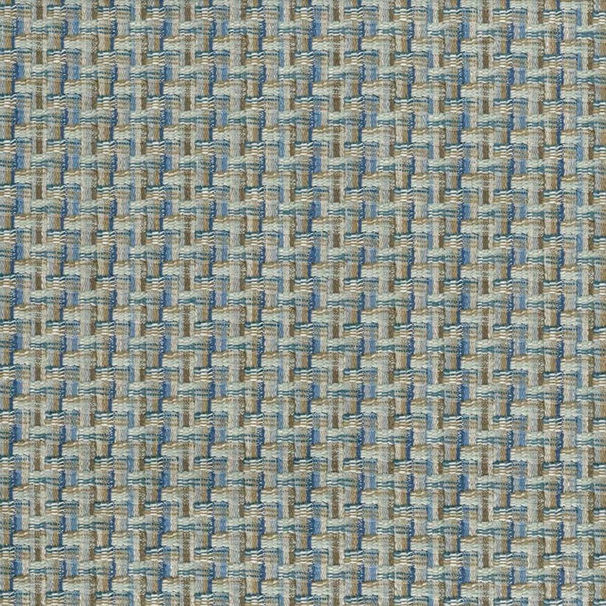 blue geometric woven fabric from Nina Campbell