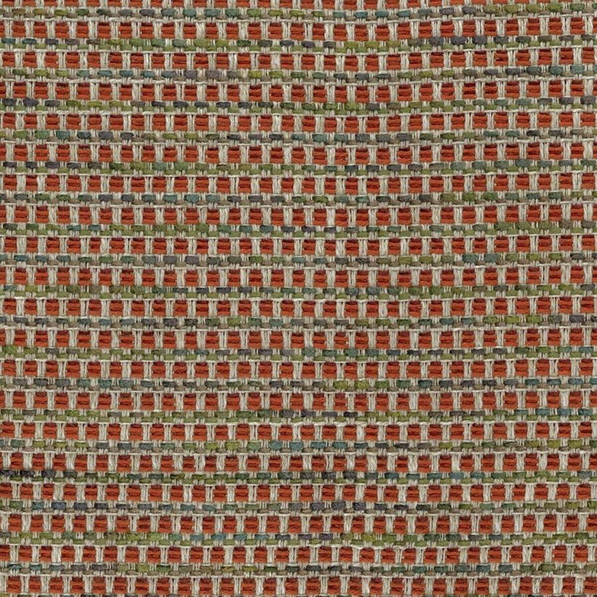 orange geometric velvet-chenille fabric from Nina Campbell