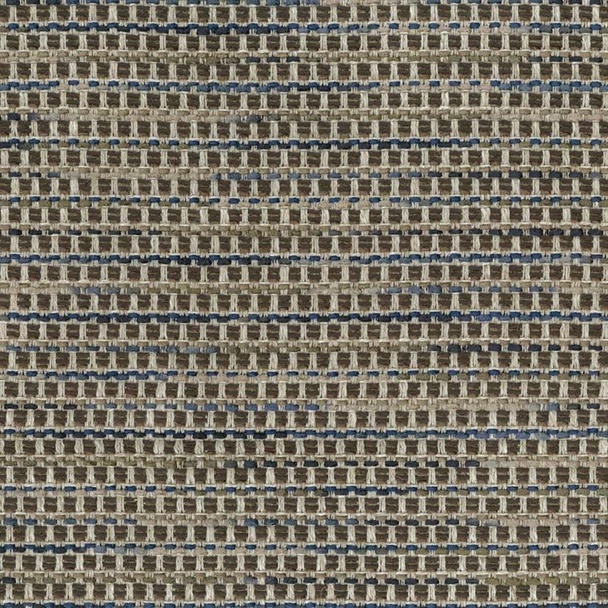 Sarangi Fabric - Chocolate by brown geometric velvet-chenille fabric from Nina Campbell