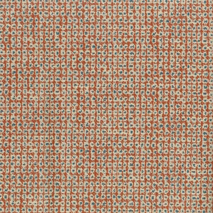 Lavani Fabric - Orange / Teal swatch