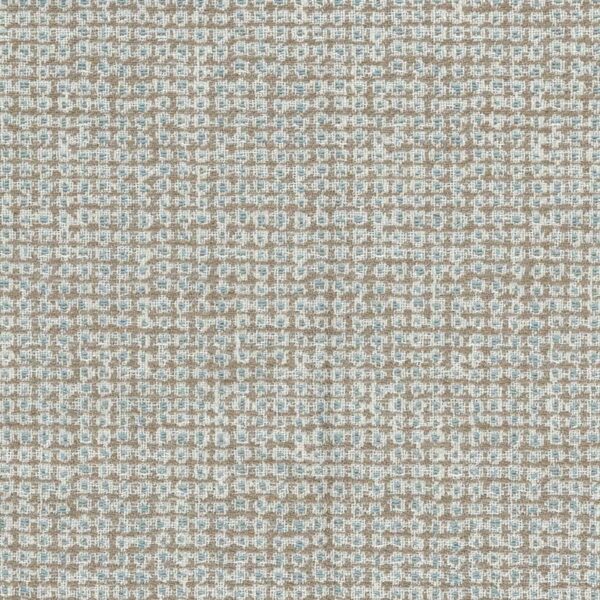 Lavani Fabric - Beige / Aqua by blue geometric woven fabric from Nina Campbell
