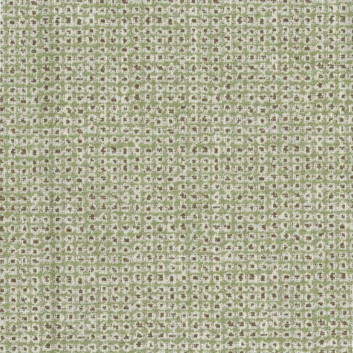 Lavani Fabric - Sage / Taupe by green geometric woven fabric from Nina Campbell