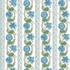 blue botanical linen fabric from Nina Campbell