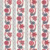 blue botanical linen fabric from Nina Campbell