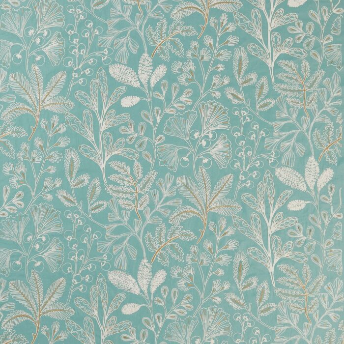 La Deviniere Fabric - Aqua swatch