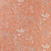 orange botanical embroideried fabric from Nina Campbell