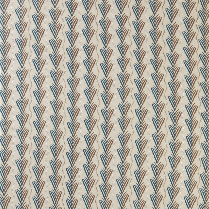 Meridor Fabric - Indigo /  Chocolate – Indigo / Chocolate swatch