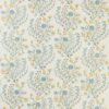 blue botanical embroideried fabric from Nina Campbell