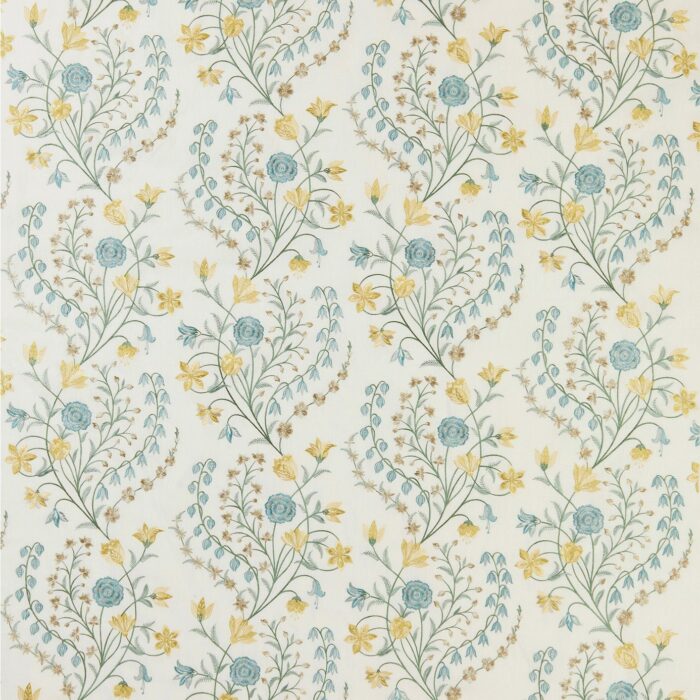 Madeleine Fabric - Aqua /  Yellow – Aqua / Yellow swatch