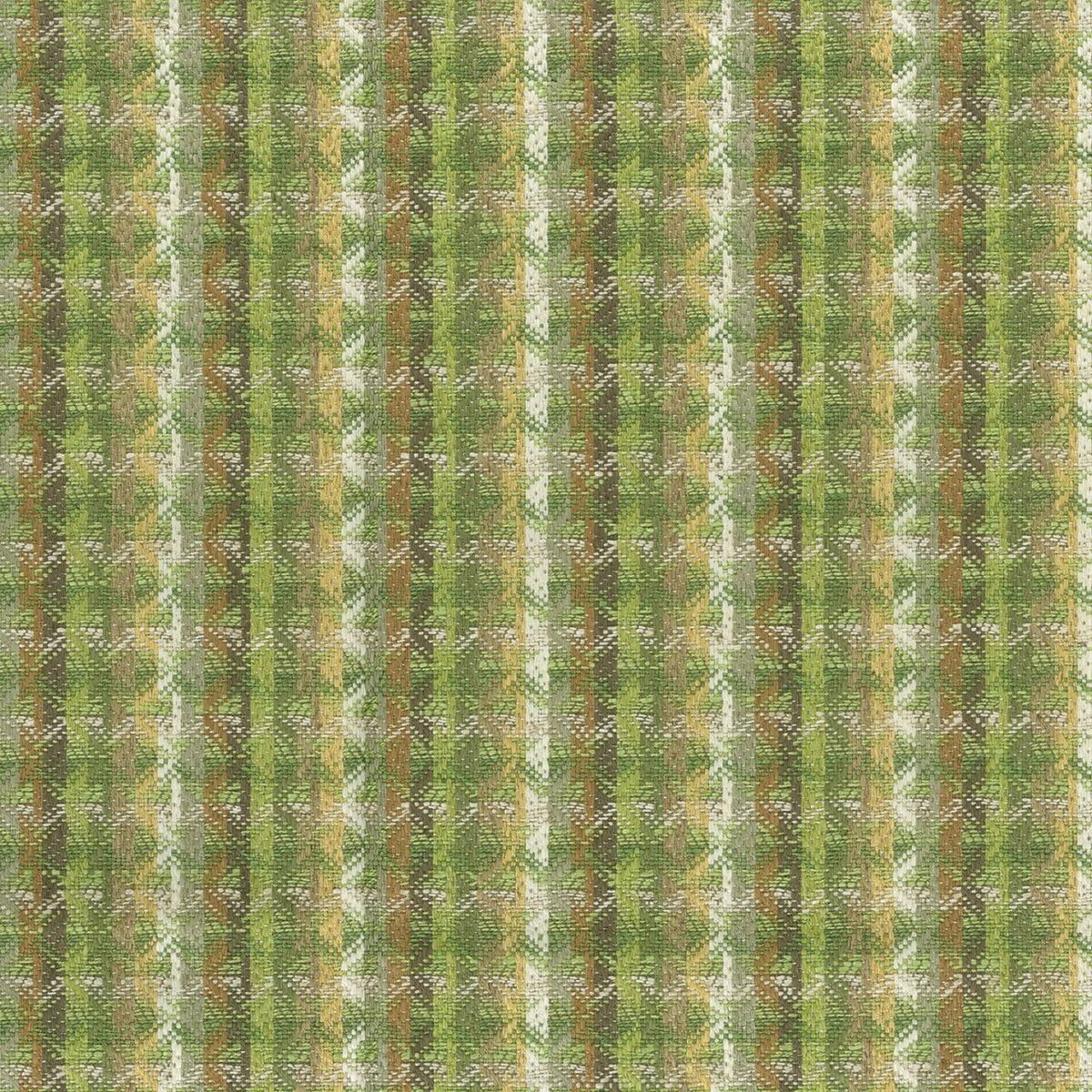 Chicot Fabric - Green by green geometric jacquard fabric from Nina Campbell