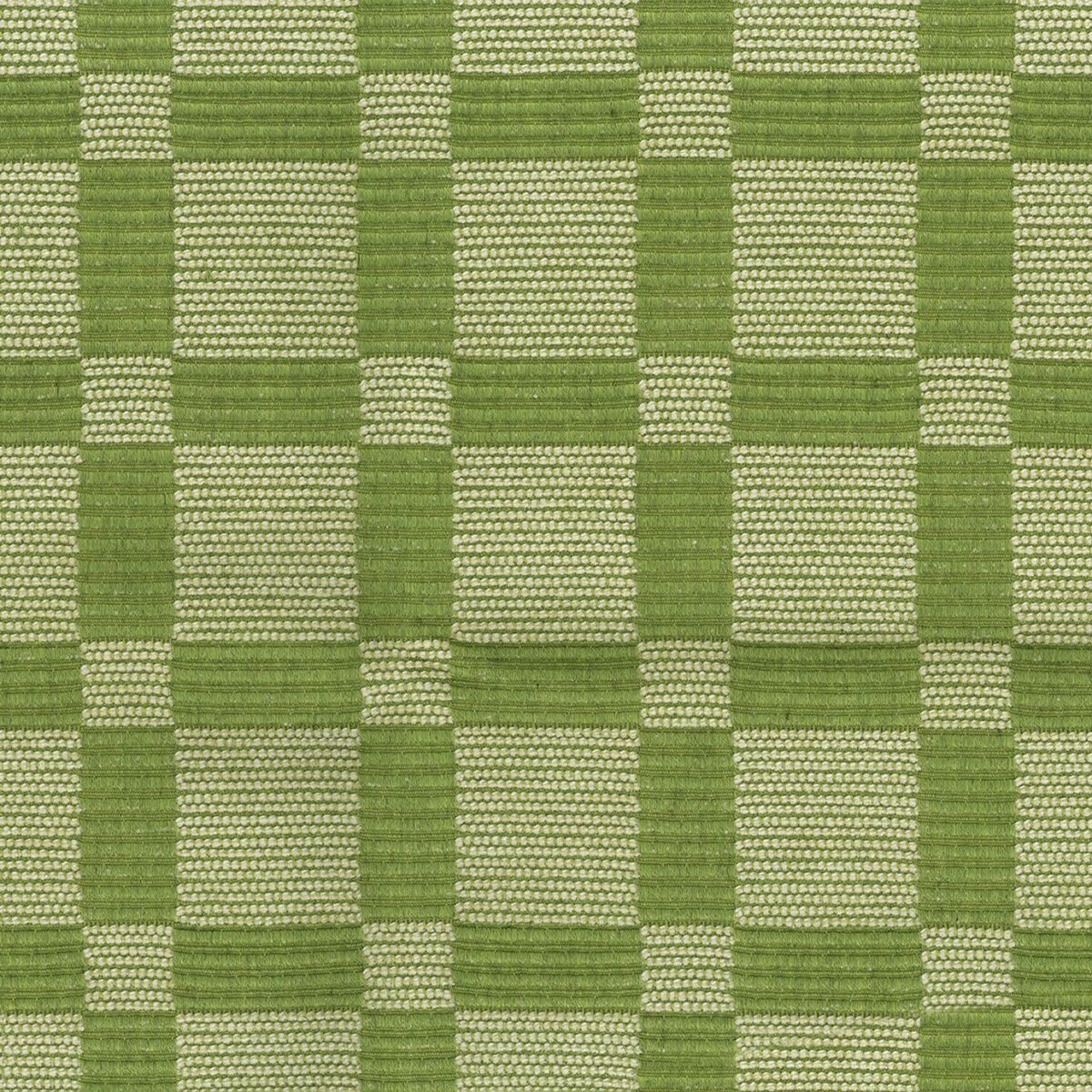Chautard Fabric - Green by green geometric jacquard fabric from Nina Campbell