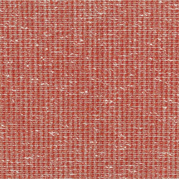 Bulet Fabric - Coral by orange plain woven fabric from Nina Campbell