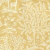 yellow animal wallpaper from nina campbell