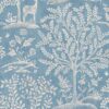 blue animal wallpaper from nina campbell